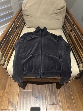 Nike Velvet Zip-Up Bomber Jacket